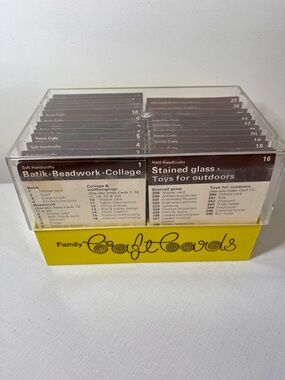Vintage 1970s Craft Card Set, Grandmacore Craft Kit
Collectible
